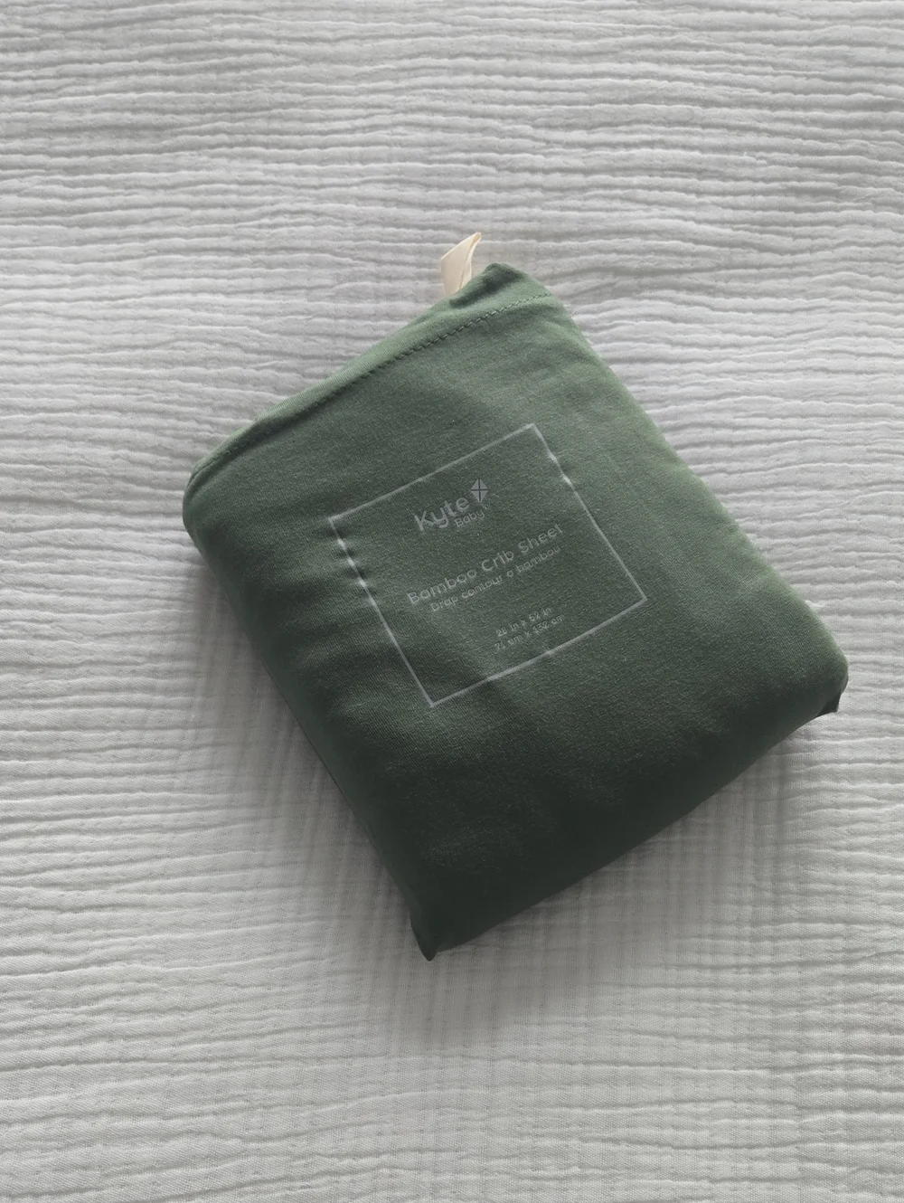 NWOT Kyte BABY Bamboo Crib Sheet in Hunter